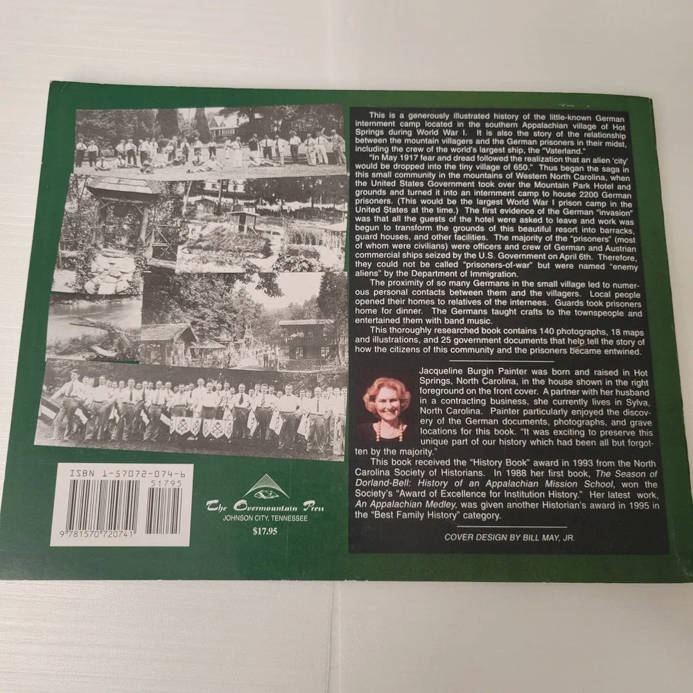 German Invasion Western North Carolina WWI Hot Springs NC Painter 1997 Rare READ